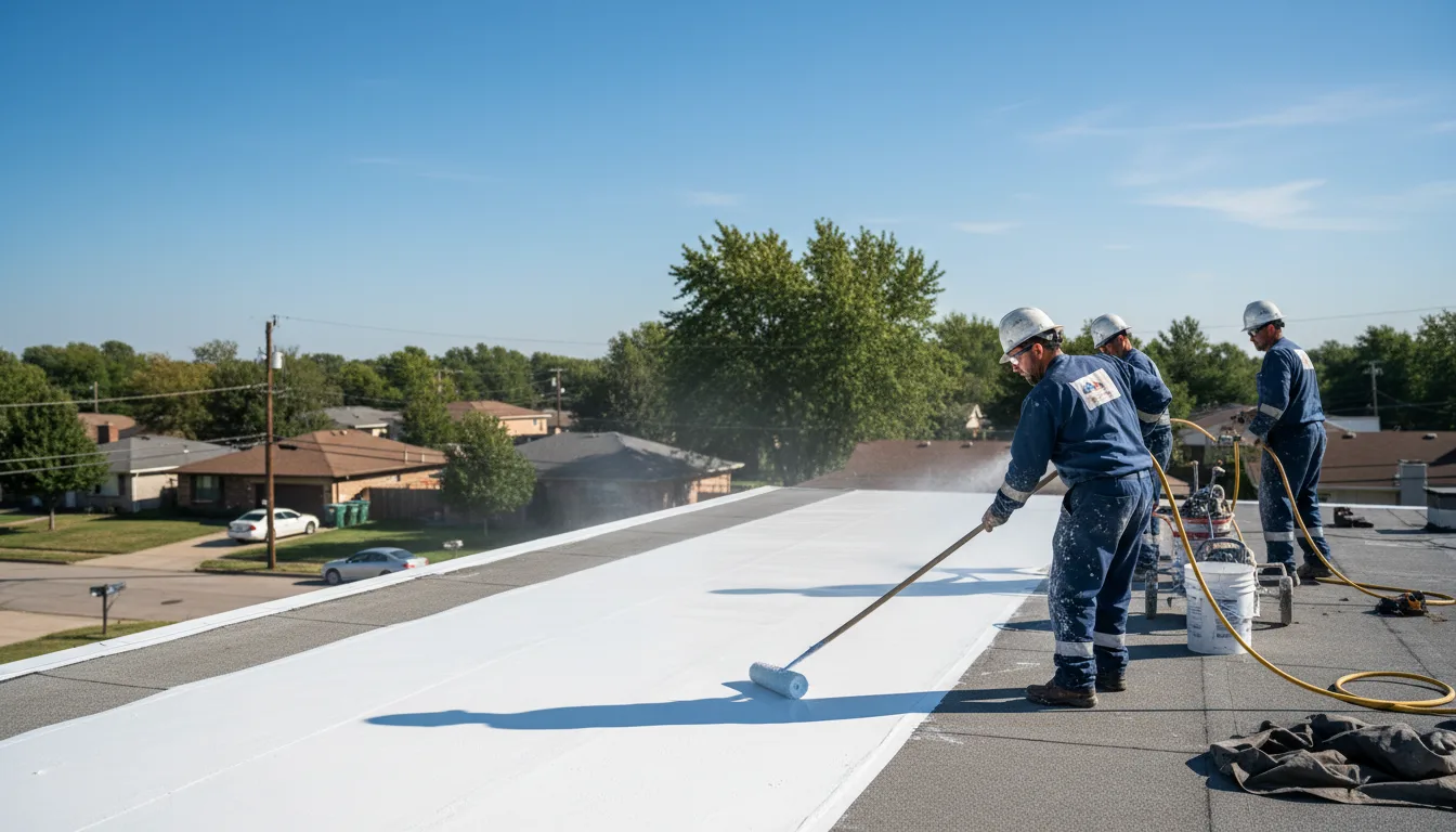 Commercial roof coating in Weddington, NC near me